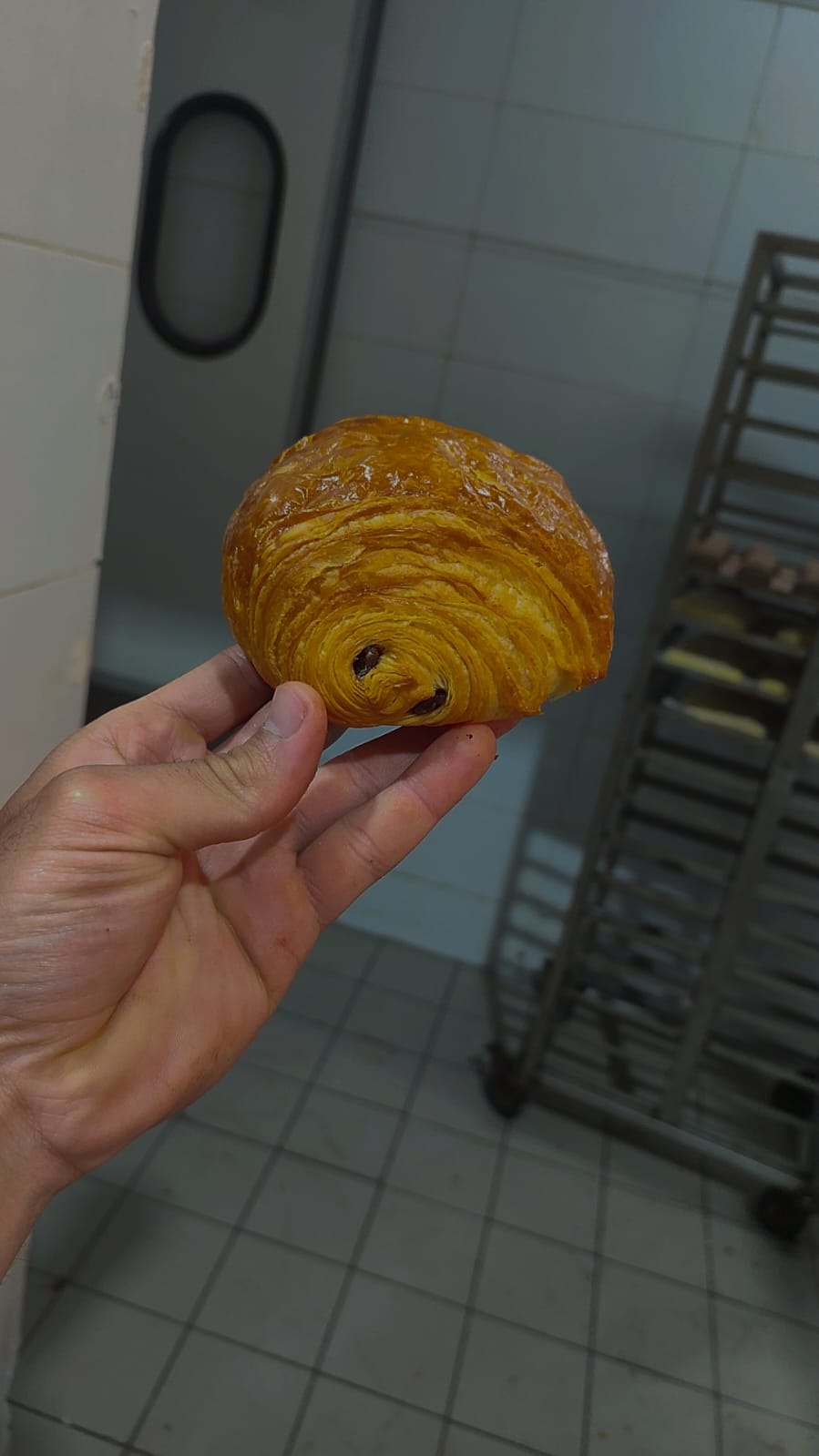 Pain au Chocolat, frisch gebacken